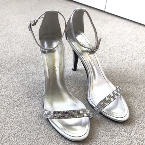 Caparros Shoes - Caparros silver strappy heels